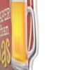 Beer is Cheaper than Gas Embossed Shaped Metal Wall Sign, 12.25" x 12"